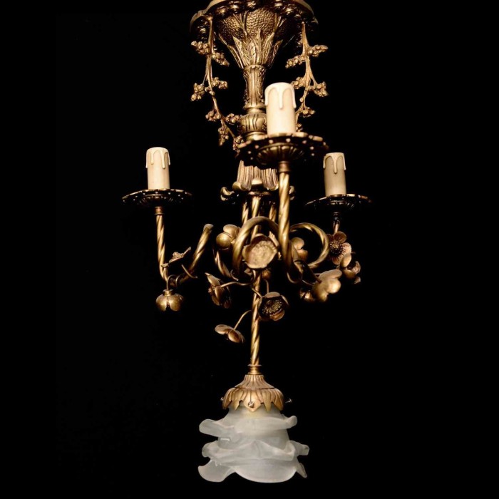 ΡομαντικόΦωτιστικό Οροφής Ναπολέων III-French chandelier A-13029 