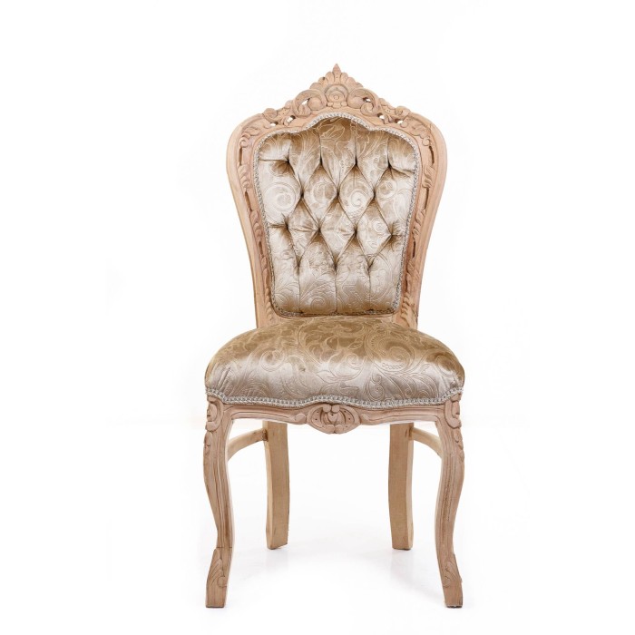 Καρέκλα Μπαρόκ Τραπεζαρίας Μασίφ Καρυδιά Χειροποίητη -K16-5085-Chair K16-5085 