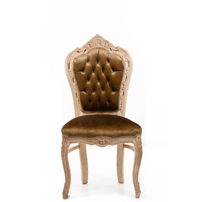 Καρέκλα Μπαρόκ Τραπεζαρίας Μασίφ Καρυδιά Χειροποίητη - Κ16-5088-Chair Κ16-5088 