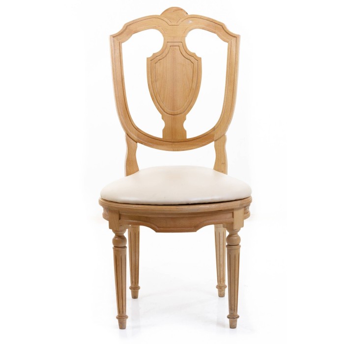 Καρέκλα τραπεζαρίας Λουις Σεζ Φυσικό ξύλο Μασίφ Καρυδιά - Κ16-5090-Chair Κ16-5090 