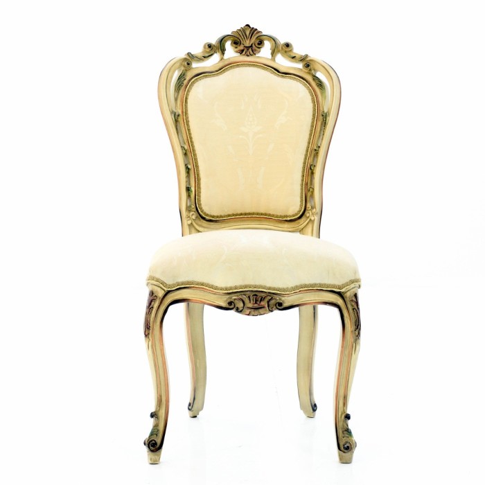 Καρέκλα Μπαρόκ Τραπεζαρίας Μασίφ Καρυδιά Λακέ με Πατίνα - K01-5105-Chair K01-5105 
