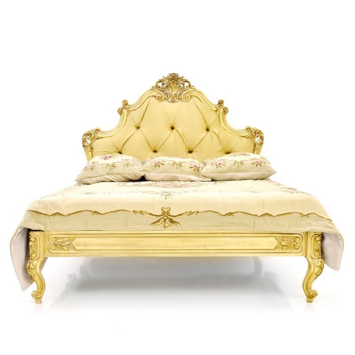Κρεβάτι Louis XV σκαλιστό Χρυσό Κ8-11069-Κ8-11069 