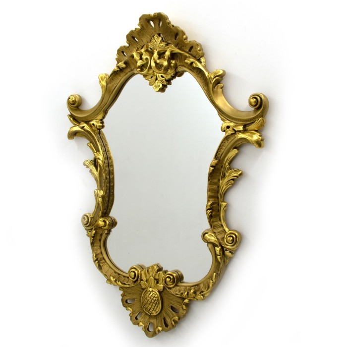 Μοναδικός Χρυσός Καθρέπτης Λουδοβίκου 15ου-PPD-45 