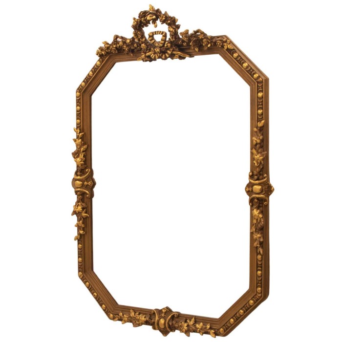Χρυσός καθρέφτης σε Γαλλικό στύλ Λουδοβίκου 15ου ΜΚ-7217-mirror ΜΚ-7217 