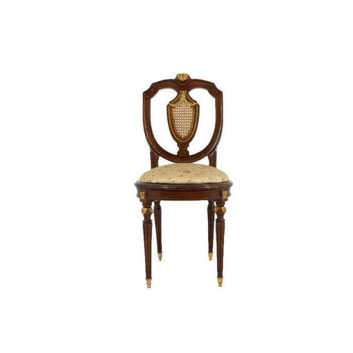 Καρέκλα τραπεζαρίας με ψάθα στην πλάτη - Χ-5050-French Chair Χ-5050 