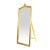 Καθρέφτης Δαπέδου Μασίφ Καρυδιά Επενδυμένος με Φύλλο Χρυσού-Mirror L9-7104 
