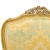 Πολυθρόνα Λουις Κενζ Με Φύλλο Χρυσού & Ανάγλυφό Ύφασμα - L9-6160-Armchair X--6160 