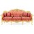 Σαλόνι σε στυλ Γαλικό Χρυσό - Μπορτνώ & Ανάγλυφο ύφασμαX-9043-French style Living Room Set X1-9043 
