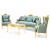Σαλόνι Ιταλικό Στυλ Λάκα -Χρυσό - X-9044-French style Living Room Set X1-9044 