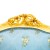 Πολυθρόνα Λουις Κενζ Λάκα & Φύλλο Ασήμι & Ανάγλυφό Ύφασμα - X-9044-French style Armchair LS10-9044 