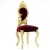 Καρέκλα Ροκοκό Βελούδο με Φύλλο Χρυσού-Rococo Chair L10-5064 