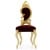 Καρέκλα Ροκοκό Βελούδο με Φύλλο Χρυσού-Rococo Chair L10-5064 