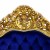 Μπερζέρα Μπαρόκ XL Μασίφ Καρυδιά Χειροποίητη Με Φύλλο Χρυσού - K13-6173-Baroque Armchair L11-6173 