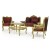 Κλασικό Σαλόνι Σετ Μπορτνό - Χρυσό Χ-9046-Living Room Set Χ-9046 
