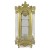 Βιτρίνα Μπαρόκ μασίφ καρυδία με φύλλο χρυσού & πατίνα πομπέ κρύσταλλα-Showcase X-4125 