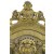 Βιτρίνα Μπαρόκ μασίφ καρυδία με φύλλο χρυσού & πατίνα πομπέ κρύσταλλα-Showcase X-4125 