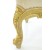 Μπερζέρα Λουις Κενζ με Φύλλο Χρυσού & Ανάγλυφο Ύφασμα μπέζ ανοιχτό - Χ-6224-Χ6224 