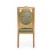 Καρέκλα τραπεζαρίας Φυσικό ξύλο - Βελούδο ανάγλυφο λαδί ύφασμα - K14-5070-Chair K14-5070 