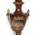 Αμφορέας πορσελάνινος με ανάγλυφες παραστάσεις καί μπρούτζο-Amphora Set L12-13147 