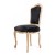 Καρέκλα τραπεζαρίας Φυσικό ξύλο - Βελούδο Μαύρο ύφασμα - Κ16-5081-Chair Κ16-5081 