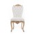 Καρέκλα Τραπεζαρίας Σκαλιστή Λευκό Βελούδο Καπιτονέ - Κ16-5078-Chair Κ16-5078 
