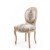 Καρέκλα τραπεζαρίας Φυσικό ξύλο - Ανάγλυφο ύφασμα - Κ16-5086-Chair Κ16-5086 