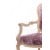 Πολυθρόνα Λουις Κενζ με Ξύλο Ανεπεξέργαστο & Βελούδο Ύφασμα - Κ16-6250-Armchair Κ16-6250 