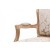 Πολυθρόνα Λουις Κενζ με Ξύλο Ανεπεξέργαστο & Ανάγλυφο Ύφασμα - Κ16-6258-Armchair Κ16-6258 