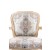 Πολυθρόνα Λουις Κενζ με Ξύλο Ανεπεξέργαστο & Βελούδο Ύφασμα - Κ16-6260-Armchair Κ16-6260 