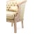 Πολυθρόνα Λουις Κενζ με Ξύλο Ανεπεξέργαστο & Βελούδο Ύφασμα - Κ16-6266-Armchair Κ16-6266 