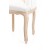 Πολυθρόνα Λουις Κενζ με Ξύλο Ανεπεξέργαστο & Λευκό Βελούδο Ύφασμα - Κ16-6267-Armchair Κ16-6267 