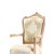 Πολυθρόνα Λουις Κενζ με Ξύλο Ανεπεξέργαστο & Ανάγλυφο Ύφασμα - Κ16-6281-Armchair Κ16-6281 