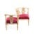 Καναπεδάκι Love Seat Λουις Κενζ Χειροποίητος σε φυσικό μασίφ ξύλο καρυδιάς-Sofa K16-8149 