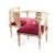 Καναπεδάκι Love Seat Λουις Κενζ Χειροποίητος σε φυσικό μασίφ ξύλο καρυδιάς-Sofa K16-8149 