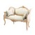 Καναπές Διθέσιος Λουις Κενζ Χειροποίητος σε φυσικό μασίφ ξύλο καρυδιάς-Sofa K16-8150 