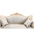 Καναπές Διθέσιος Λουις Κενζ Χειροποίητος σε φυσικό μασίφ ξύλο καρυδιάς-Sofa K16-8156 