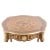 Τραπέζι Στρογγυλό Λουις Κενζ με μπρούτζινες διακοσμήσεις-Table K16-3454 