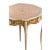 Τραπέζι Στρογγυλό Λουις Κενζ με μπρούτζινες διακοσμήσεις-Table K16-3454 
