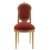 Καρέκλα Λουις Σεζ Σκαλιστή χρυσή με πατίνα από μασίφ ξύλο καρυδιάς-Chair K16-5097 