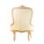 Πολυθρόνα Λουις Κενζ με Ξύλο Ανεπεξέργαστο & Ανάγλυφο Ύφασμα - Κ16-6282-Armchair Κ16-6282 