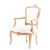 Πολυθρόνα Λουις Κενζ με Ξύλο Ανεπεξέργαστο & Βελούδο Ύφασμα - Κ14-6284-Armchair Κ16-6284 