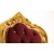 Πολυθρόνα Μπαρόκ Χρυσή με μπορντώ Μασίφ Καρυδιά Χειροποίητη -K16-6290-Armchair K16-6290 