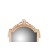 Κονσόλα με καθρέφτη Λουις Κενζ σκαλιστό με μάρμαρο στην επιφάνεια-Console K16-7153 