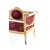 Καναπές Διθέσιος Λουις Κενζ Χειροποίητος σε φυσικό μασίφ ξύλο καρυδιάς-Sofa K16-8166 