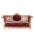 Καναπές Διθέσιος Λουις Κενζ Χειροποίητος σε φυσικό μασίφ ξύλο καρυδιάς-Sofa K16-8166 