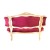 Καναπές Διθέσιος Λουις Κενζ Χειροποίητος σε φυσικό μασίφ ξύλο καρυδιάς-Sofa K16-8168 