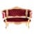 Καναπές Διθέσιος Λουις Κενζ Χειροποίητος σε φυσικό μασίφ ξύλο καρυδιάς-Sofa K16-8168 