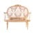 Καναπές Διθέσιος Λουις Σεζ Χειροποίητος σε φυσικό μασίφ ξύλο καρυδιάς-Sofa K16-8169 