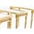 Τραπέζι Λουις Σεζ Χρυσό σκαλιστό με καθρέφτη στην επιφάνεια-Table K16-3461 