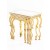 Τραπέζι Ζυγον Χρυσό με καθρέφτη στην επιφάνεια-Table K16-3465 